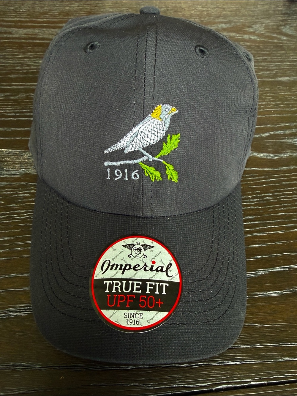 Bob O’Link Golf Club Imperial Gray Embroidered Bird Baseball Cap